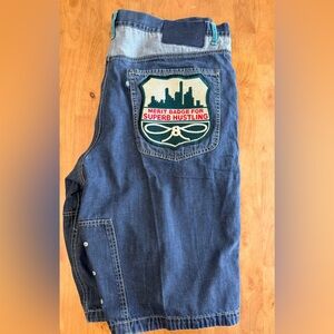 Eight 732 Relaxed Blue Denim Jeans with Merit Badge Pocket 42 JNCO